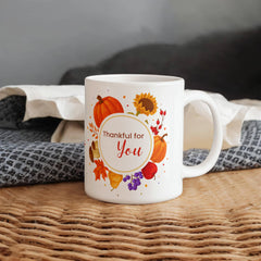 Thankful for Family, Thankful for You (Fall Mug)