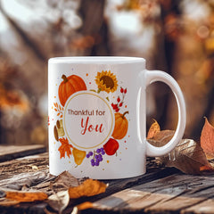Thankful for Family, Thankful for You (Fall Mug)