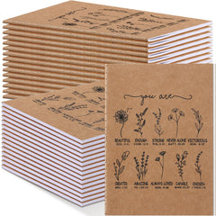 Humyoun 30 Pcs Christian Gifts Bulk for Women Mini Christian Notebooks Wildflower Bible Verse Notepad Flower Inspirational Prayer Journals Religious Party Favors for Women Sunday School