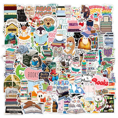 100 Pcs Reading Book Stickers for KindleBookish Reading StickersVinyl Waterproof Book Stickers for Adults Kids TeensBook Accessories for Reading Lovers
